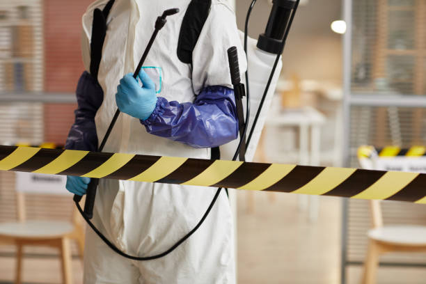 Professional Sewage Cleanup technician working in El Campo, TX